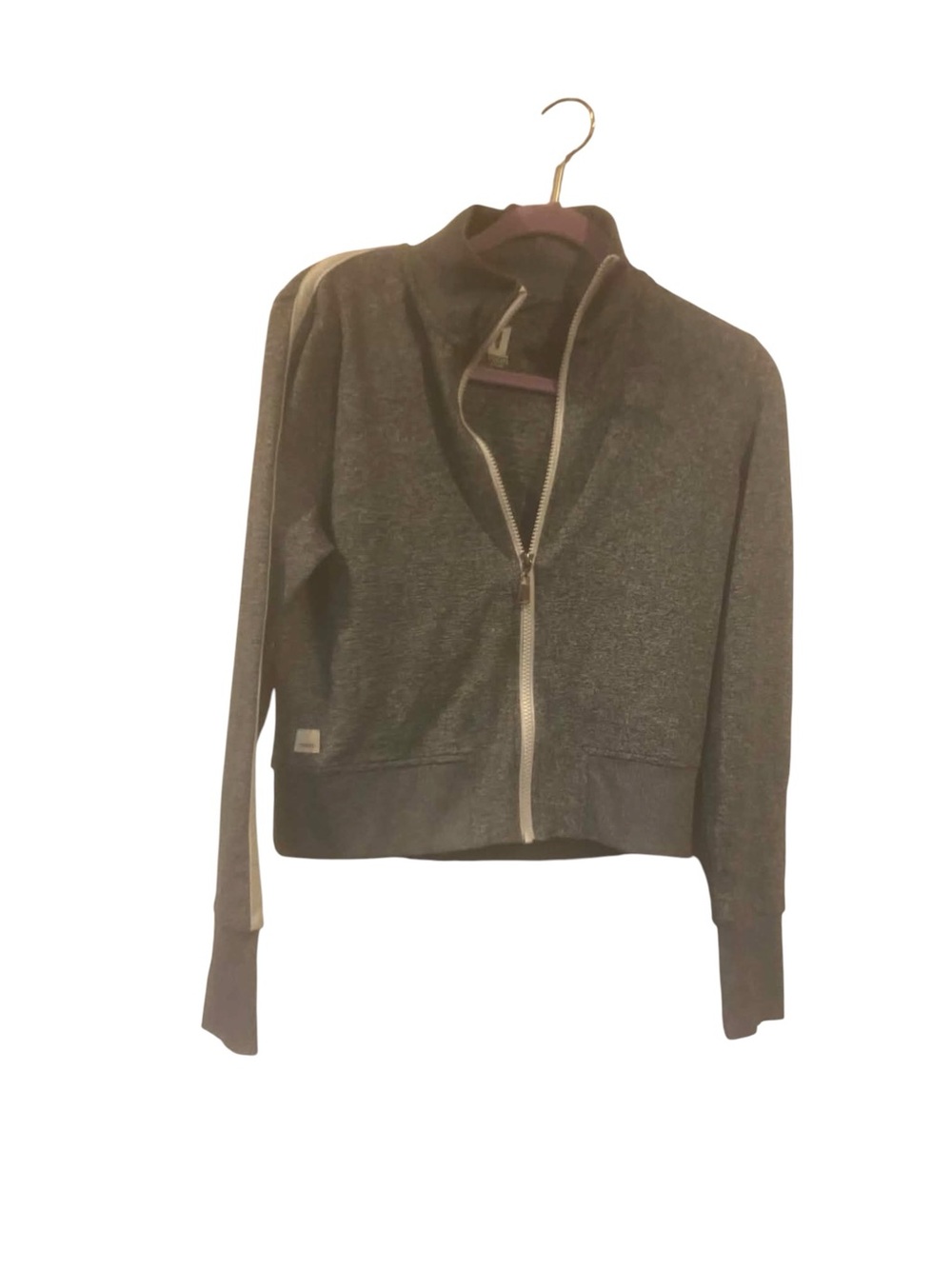 Vuori Halo Full Zip GREY/BEIGE STRIPE Size XS